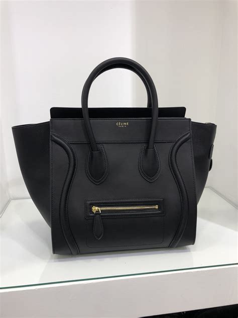 celine gold bag|Celine luggage tote.